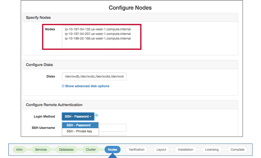 Specify Nodes